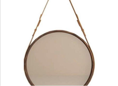 Framed Wall mirror Luxurious brown frame made from natural walnut wood